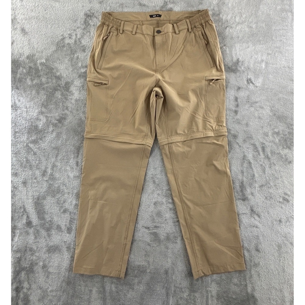 Mier Hiking Convertible Cargo Pants Womens 16 Khaki Stretch Zip Off Legs A02003‎